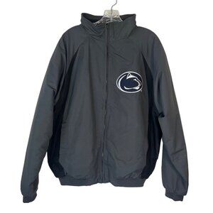 Penn State Jacket Coat Mens Large Gray Colosseum Athletics Fleece Lined Fanwear